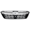 OUTBACK 20-22 GRILLE, Painted Black Shell and Insert, 2.4L Eng, w/ Chrome Frame and Silver Gray Molding