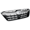 OUTBACK 20-22 GRILLE, Painted Black Shell and Insert, 2.4L Eng, w/ Chrome Frame and Silver Gray Molding