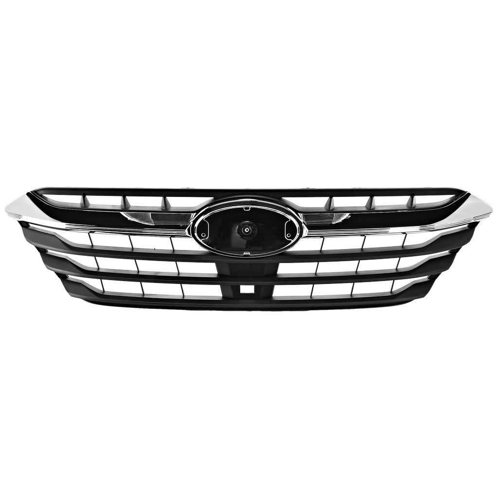 LEGACY 20-22 GRILLE, Textured Black Shell and Insert, w/ Chrome Molding, 2.4l Eng. - CAPA