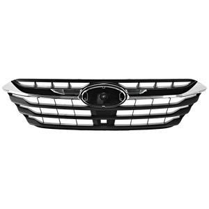 LEGACY 20-22 GRILLE, Textured Black Shell and Insert, w/ Chrome Molding, 2.4l Eng. - CAPA