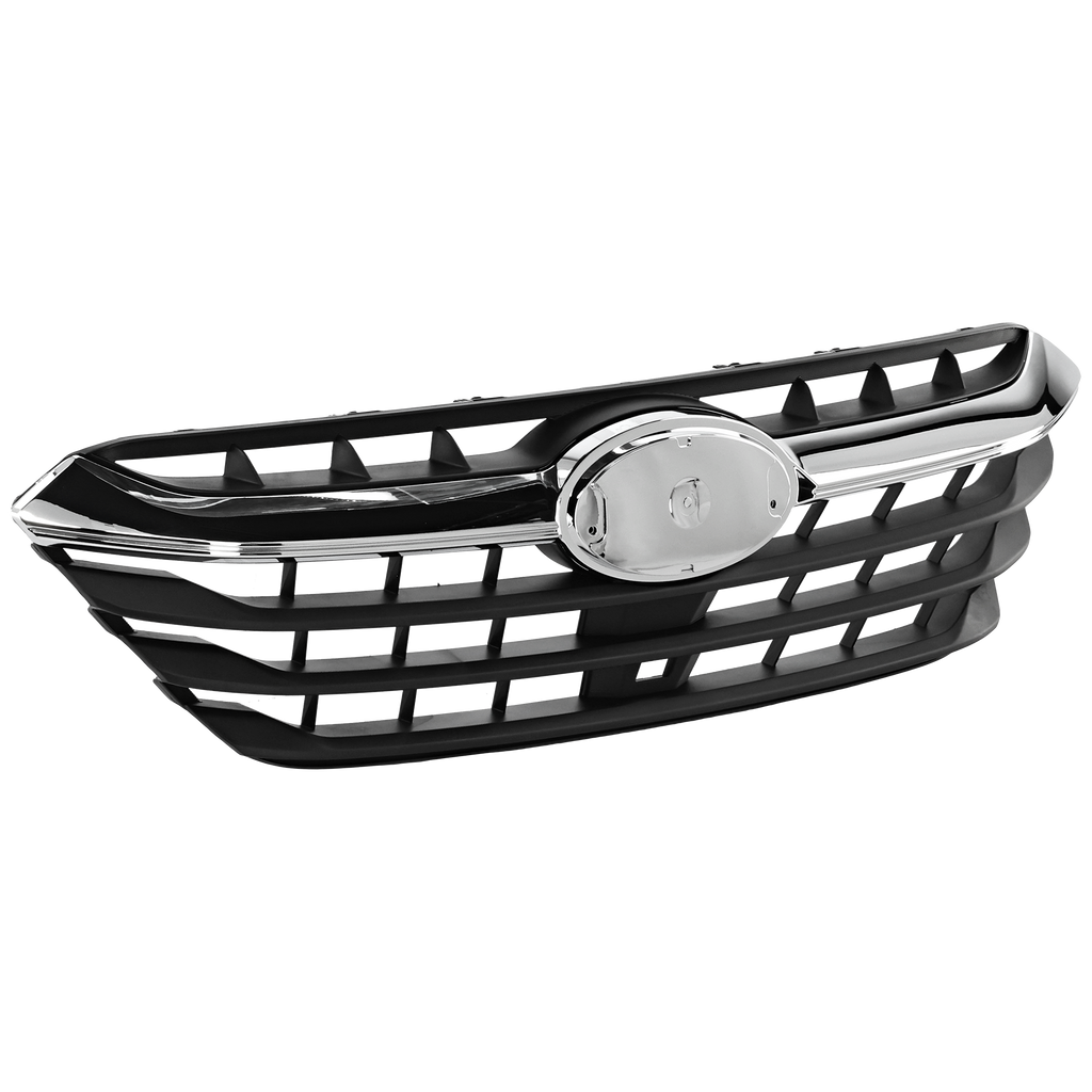 LEGACY 20-22 GRILLE, Textured Black Shell and Insert, w/ Chrome Molding, 2.4l Eng. - CAPA