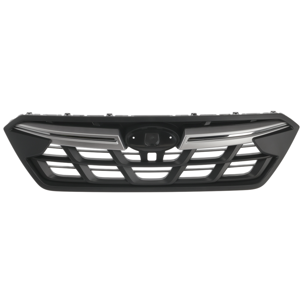 CROSSTREK 21-23 GRILLE, Textured Black Shell and Insert, w/ Chrome Molding, Black Frame, Limited/Outdoor Models