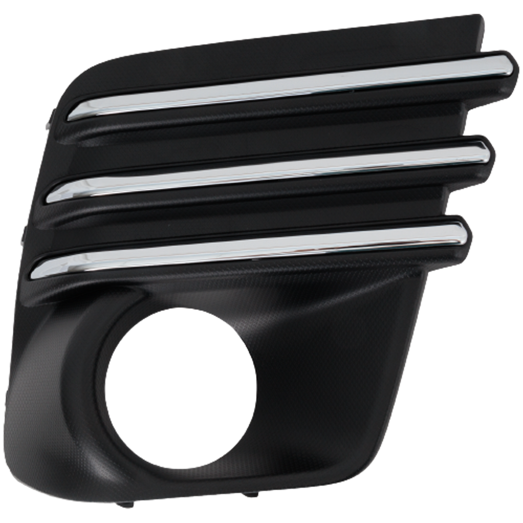 FORESTER 22-22 FRONT FOG LAMP MOLDNG RH, Textured Black, w/ Plastic Chrome Finisher