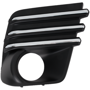 FORESTER 22-22 FRONT FOG LAMP MOLDNG RH, Textured Black, w/ Plastic Chrome Finisher