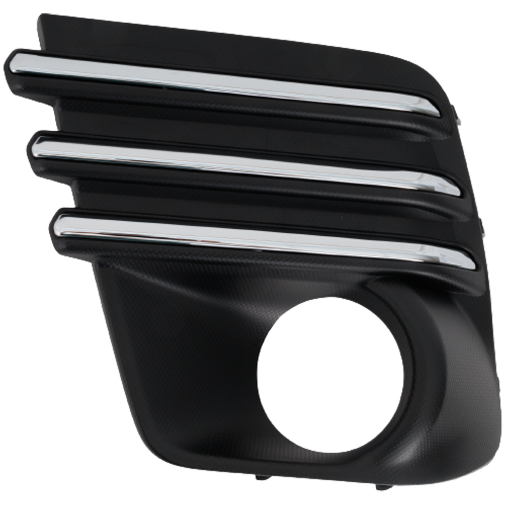 FORESTER 22-22 FRONT FOG LAMP MOLDNG LH, Textured Black, w/ Plastic Chrome Finisher
