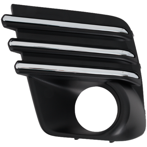 FORESTER 22-22 FRONT FOG LAMP MOLDNG LH, Textured Black, w/ Plastic Chrome Finisher