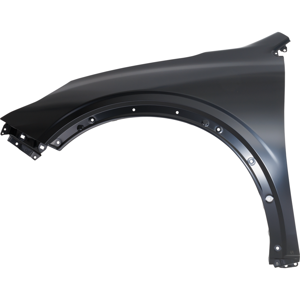 OUTBACK 20-22 FRONT FENDER LH, Black, Steel