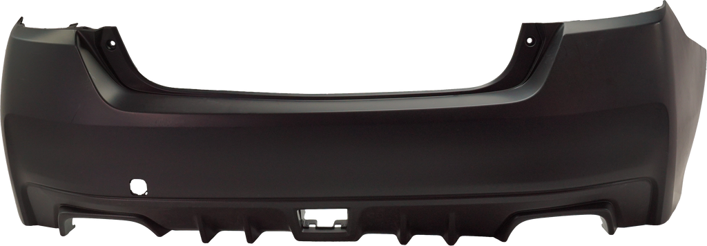 WRX 15-21 REAR BUMPER COVER, Primed, w/ Textured Lower, w/o Object Sensor Holes - CAPA