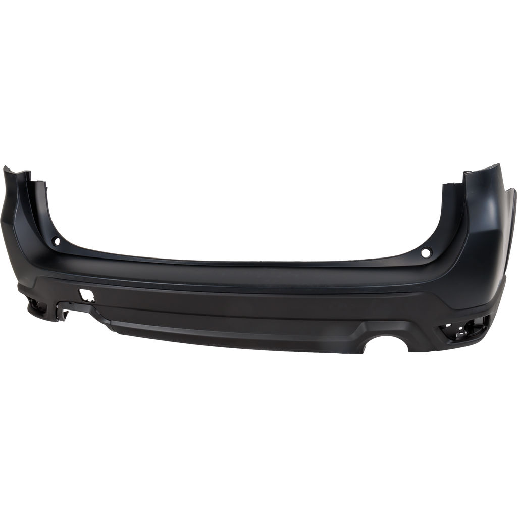 FORESTER 19-21 REAR BUMPER COVER, Partial Primed Black, Base/Convenience/Limited/Premium Models, w/o Object Sensor Holes