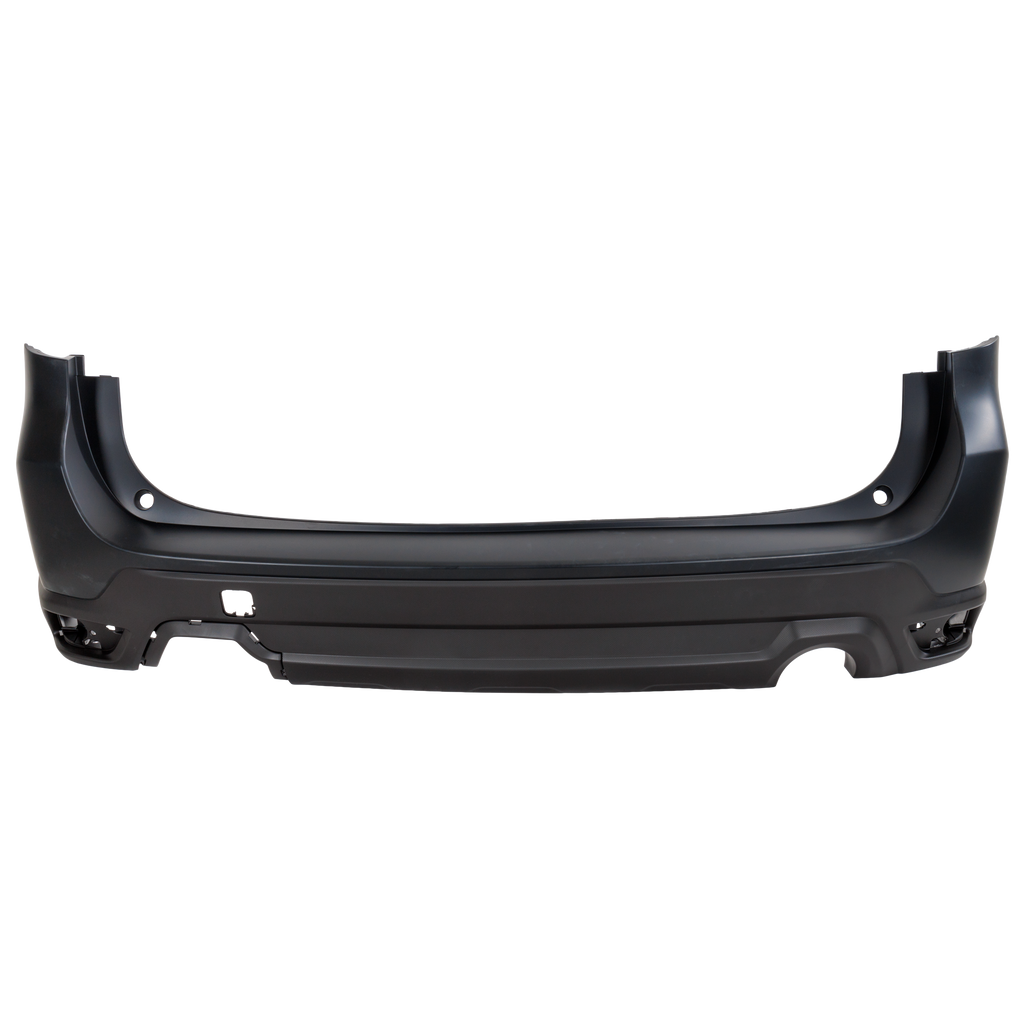 FORESTER 19-21 REAR BUMPER COVER, Partial Primed Black, Base/Convenience/Limited/Premium Models, w/o Object Sensor Holes