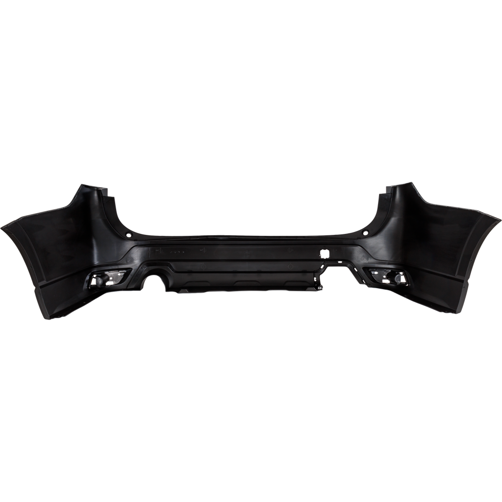 FORESTER 19-21 REAR BUMPER COVER, Partial Primed Black, Base/Convenience/Limited/Premium Models, w/o Object Sensor Holes