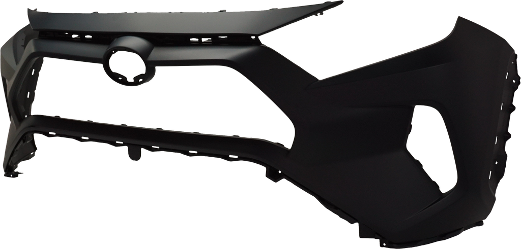 RAV4 19-23 FRONT BUMPER COVER, Primed, LE/Limited/XLE/XLE Premium/Hybrid Models, w/o Parking Aid Sensor Holes, North America Built Vechicle