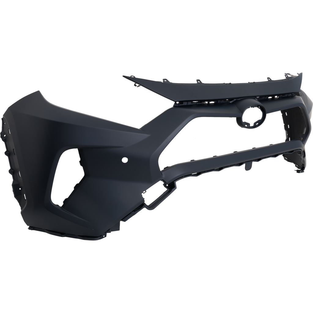 RAV4 19-21 FRONT BUMPER COVER, Primed, LE/Limited/XLE/XLE Premium/Hybrid Models, Small Holes, w/ Parking Aid Sensor Holes, Korea Built Vehicle