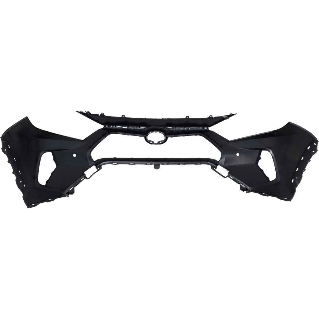 RAV4 19-21 FRONT BUMPER COVER, Primed, LE/Limited/XLE/XLE Premium/Hybrid Models, Small Holes, w/ Parking Aid Sensor Holes, Korea Built Vehicle