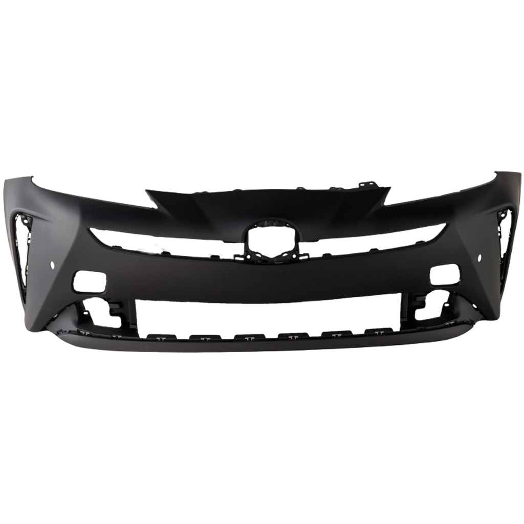 PRIUS 19-22 FRONT BUMPER COVER, Primed, w/ Parking Aid Sensor Holes, w/ Tow Hook Hole