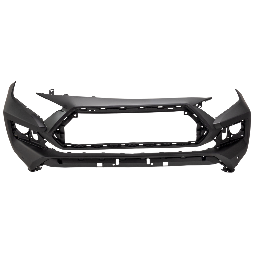 RAV4 19-23 FRONT BUMPER COVER, Primed, Adventure/Trail/TRD Off-Road Models, w/ Parking Aid Sensor Holes, North America Built Vehicle