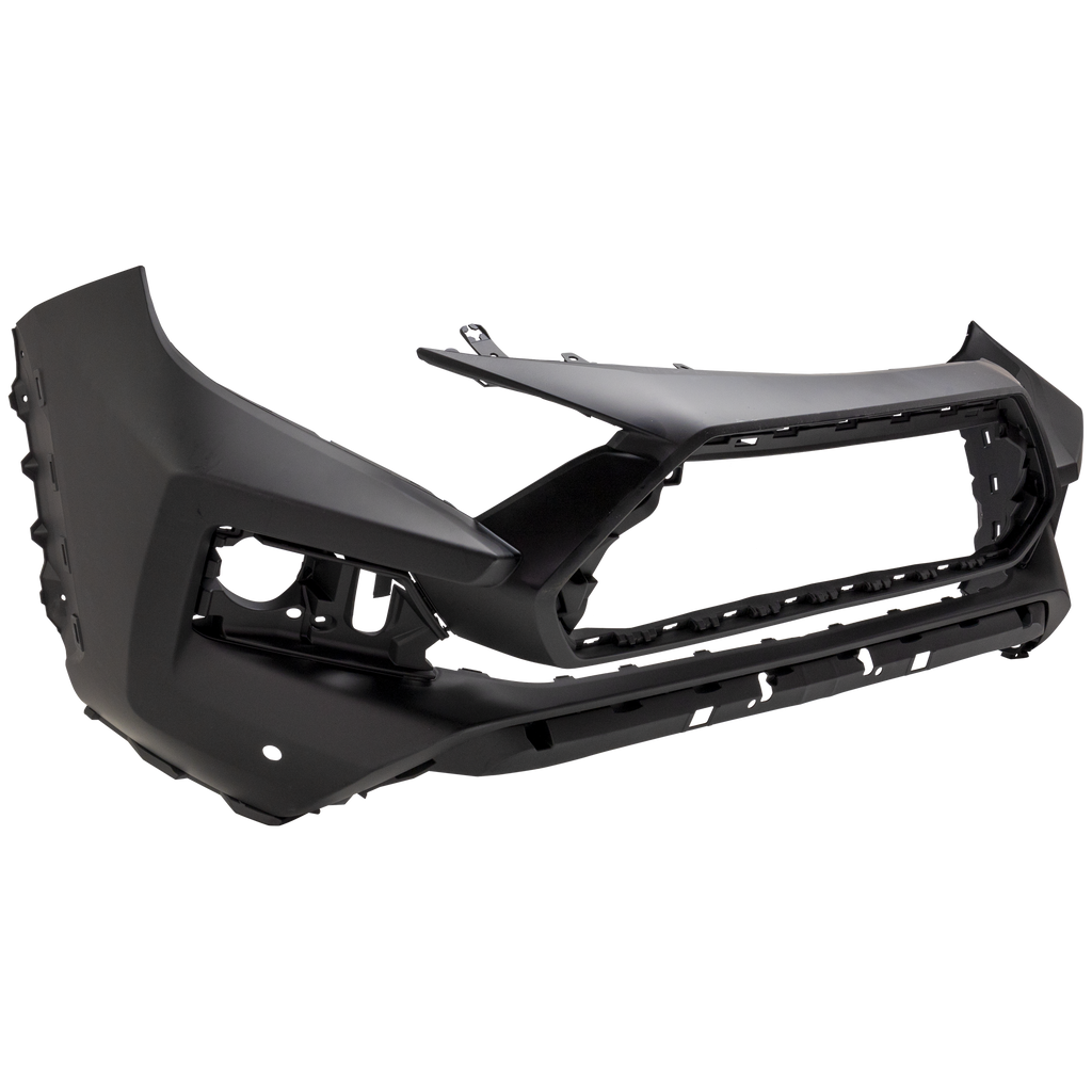 RAV4 19-23 FRONT BUMPER COVER, Primed, Adventure/Trail/TRD Off-Road Models, w/ Parking Aid Sensor Holes, North America Built Vehicle