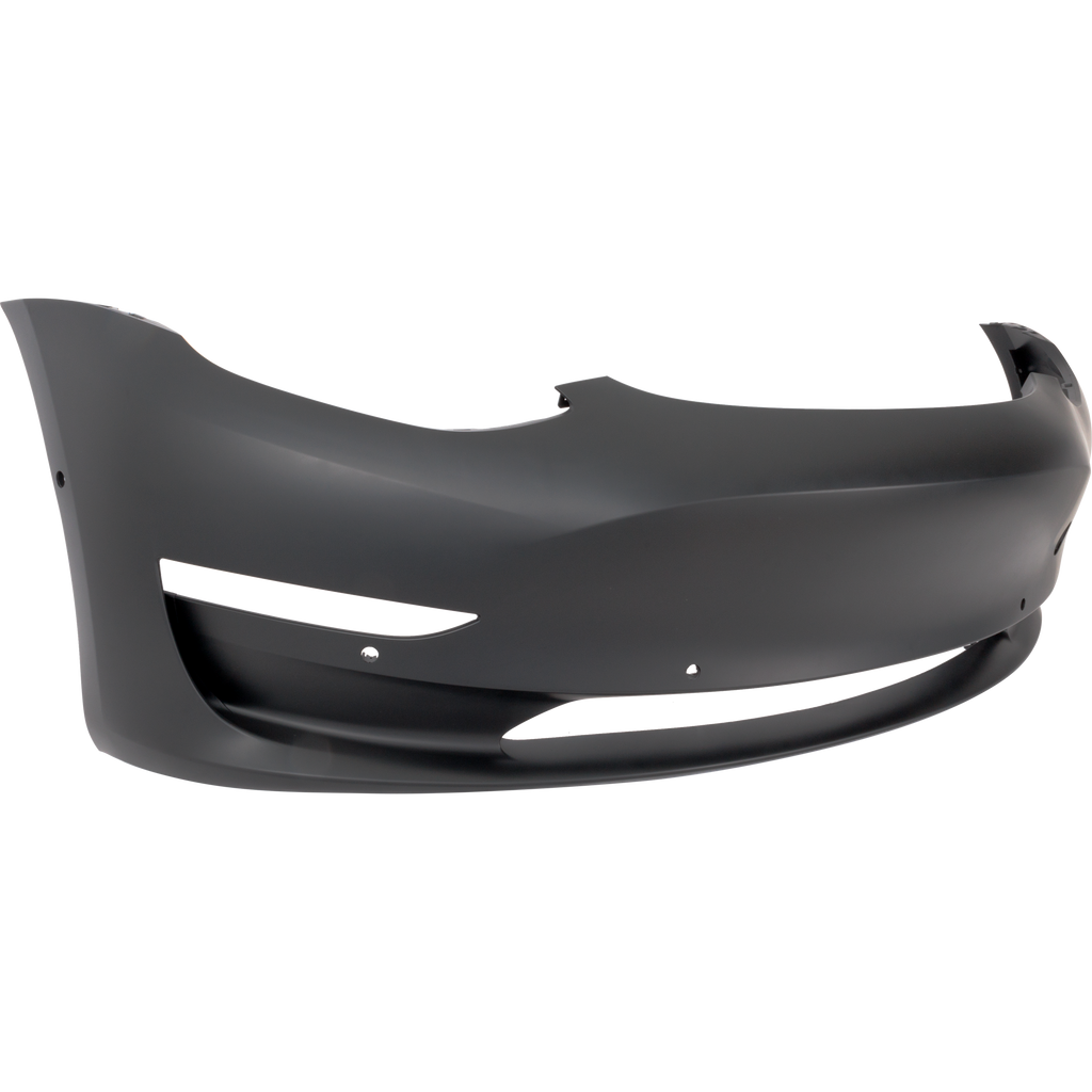 MODEL 3 17-23 FRONT BUMPER COVER, Primed, w/ Tow Hook Holes