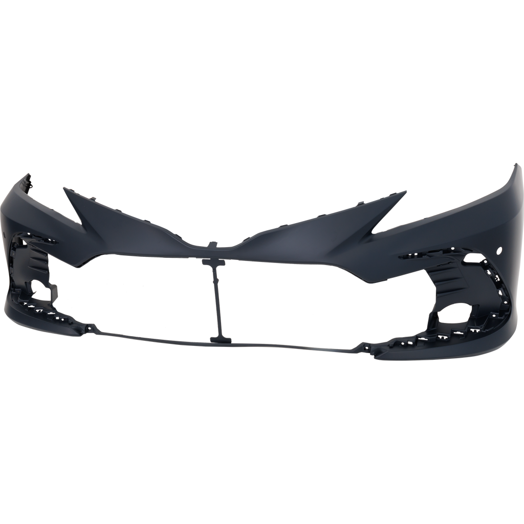 CAMRY 21-22 FRONT BUMPER COVER, Primed, w/ Parking Aid Sensor Holes, XLE/Hybrid XLE Models