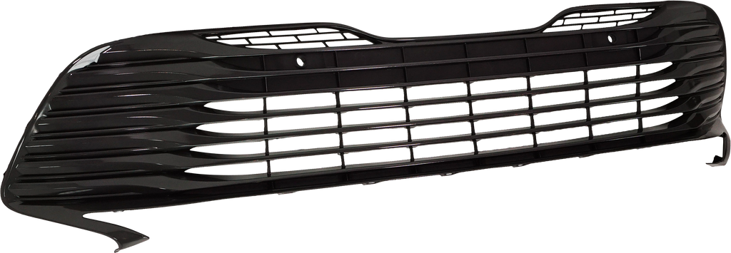 CAMRY 18-20 FRONT BUMPER GRILLE, Painted Silver Gray, XLE Model, w/ Parking Aid Sensor Holes
