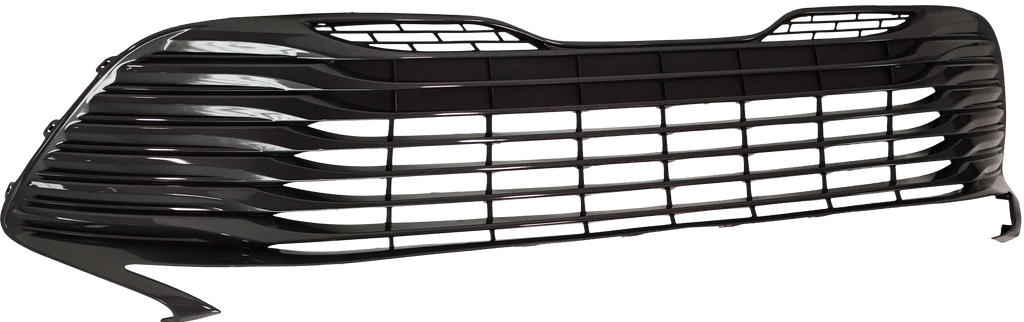 CAMRY 18-20 FRONT BUMPER GRILLE, Painted Silver Gray, Hybrid XLE Model, w/o Parking Aid Sensor Holes - CAPA
