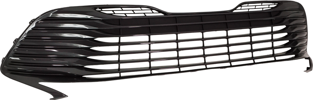 CAMRY 18-20 FRONT BUMPER GRILLE, Painted Silver Gray, Hybrid XLE Model, w/o Parking Aid Sensor Holes
