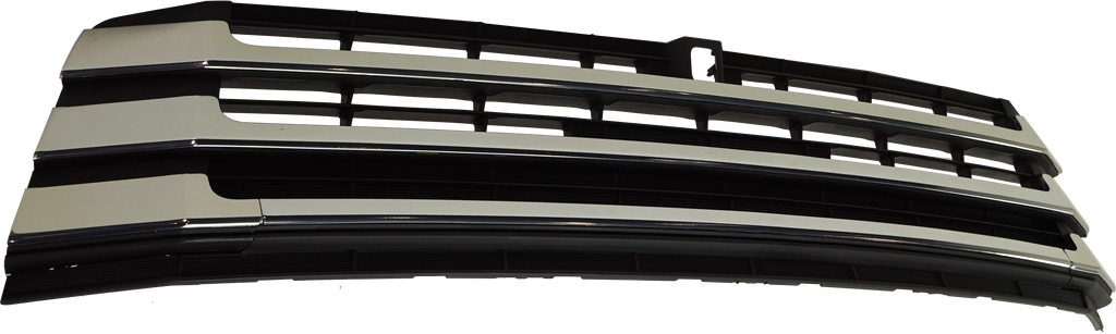 HIGHLANDER 17-19 FRONT BUMPER GRILLE, Textured Blak, w/ Satin Molding, w/ Arround View Monitor
