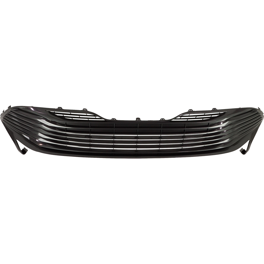 CAMRY 18-20 FRONT BUMPER GRILLE, Painted Gray, XLE Model, w/o Parking Aid Sensor Holes