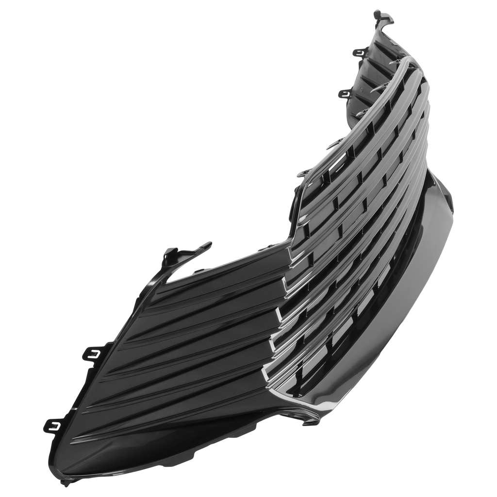 CAMRY 21-22 FRONT BUMPER GRILLE, Gloss Dark Gray, LE/XLE Models, w/o Camera Hole - CAPA