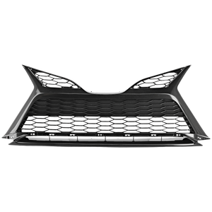 CAMRY 21-22 FRONT BUMPER GRILLE, Painted Silver Gray, w/o TRD Package, w/o Parking Sensors, XSE Model - CAPA