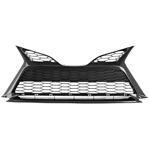 CAMRY 21-22 FRONT BUMPER GRILLE, Painted Silver Gray, w/o TRD Package, w/o Parking Sensors, XSE Model - CAPA