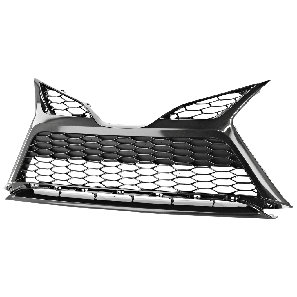 CAMRY 21-22 FRONT BUMPER GRILLE, Painted Silver Gray, w/o TRD Package, w/o Parking Sensors, XSE Model - CAPA