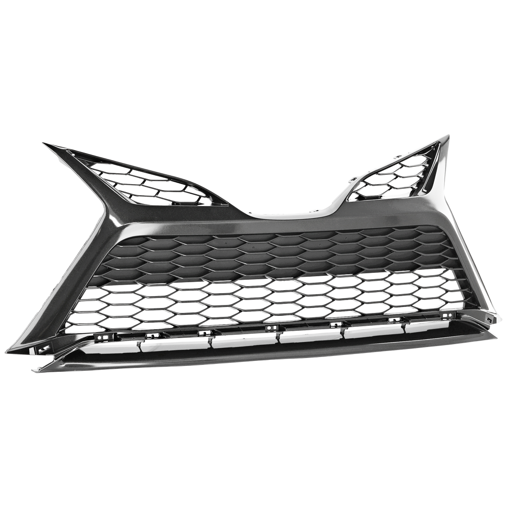 CAMRY 21-22 FRONT BUMPER GRILLE, Painted Silver Gray, w/o TRD Package, w/o Parking Sensors, XSE Model - CAPA