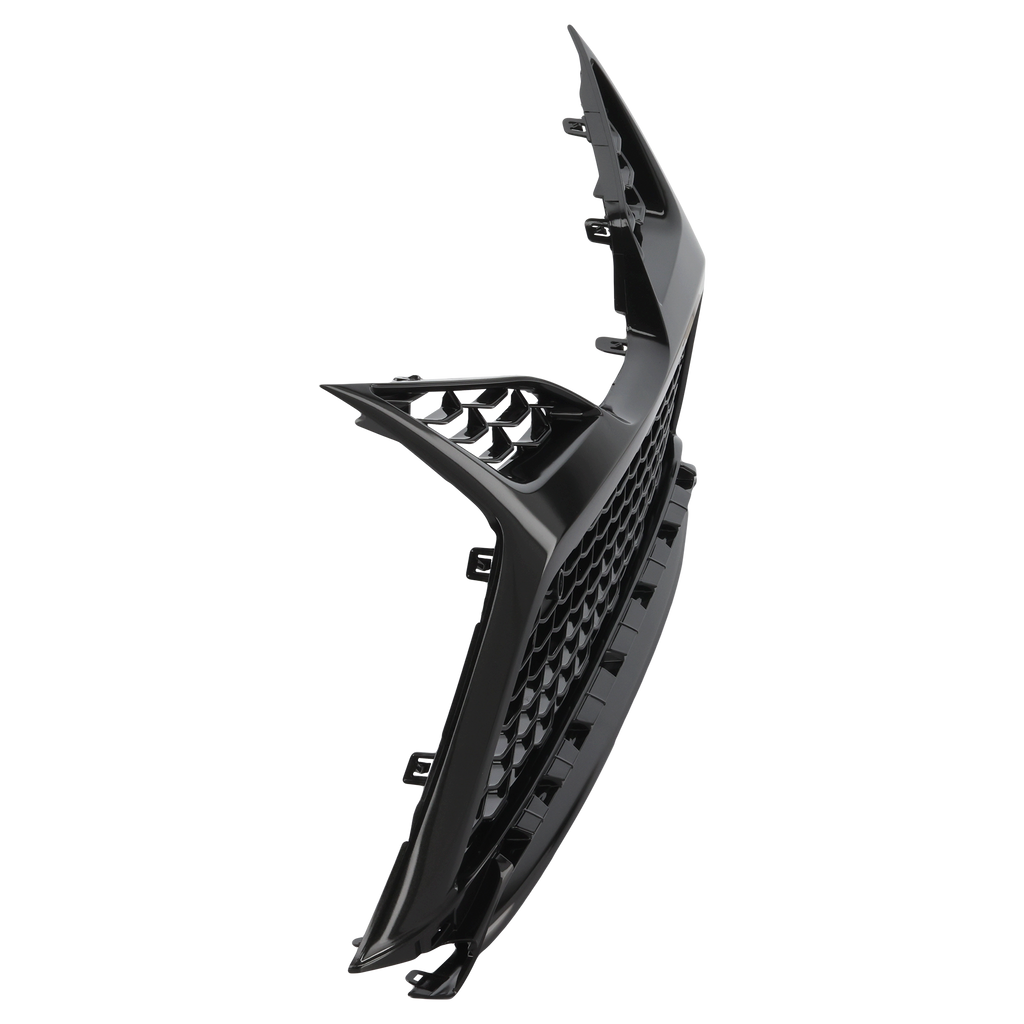 CAMRY 21-22 FRONT BUMPER GRILLE, Painted Silver Gray, w/o TRD Package, w/ Parking Sensors, XSE Model - CAPA