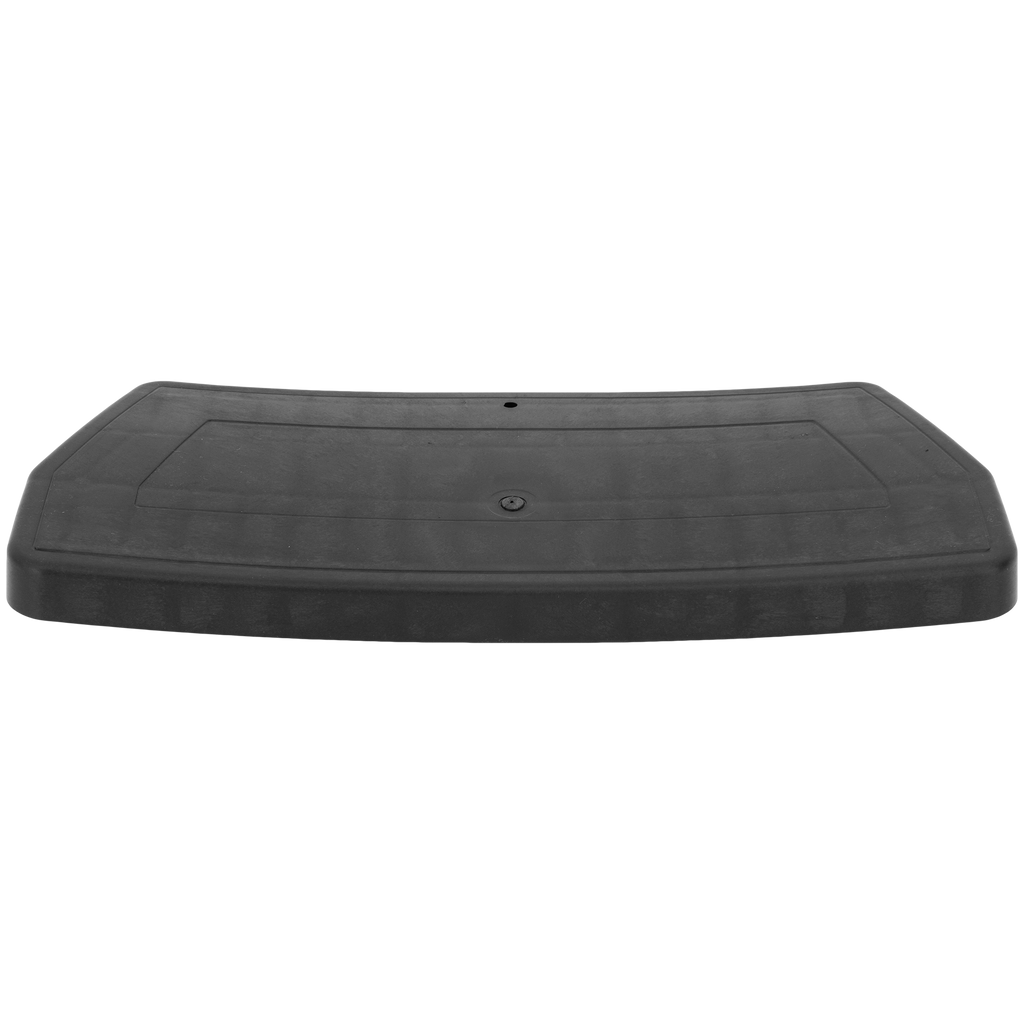 MODEL S 16-20 FRONT LICENSE PLATE BRACKET, Base, Black, From 4-16