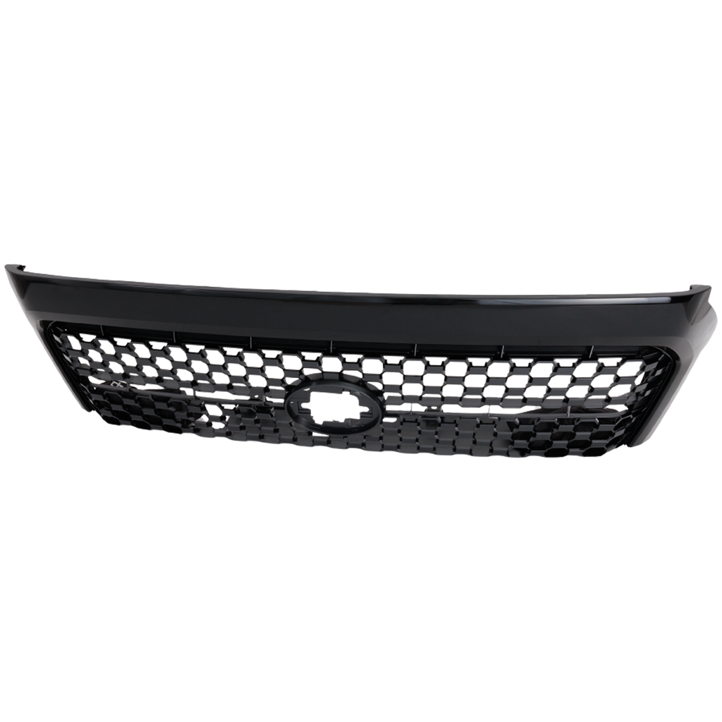 TUNDRA 18-21 GRILLE, Painted Dark Gray Shell and Insert, w/ Black Frame, Billet Type, w/ Front Emblem, w/o Chrome Surround/Nightshade Edition and Trail Pkg. - CAPA