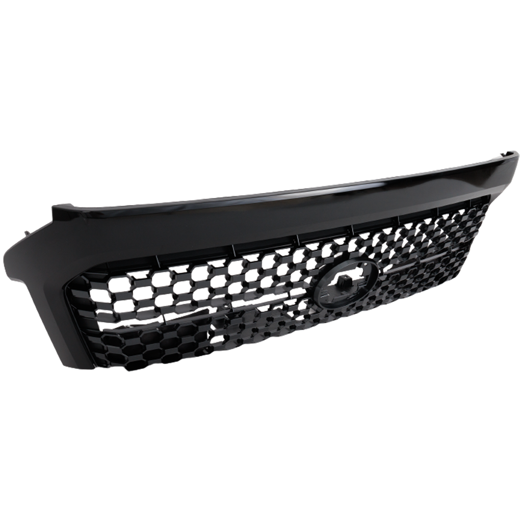 TUNDRA 18-21 GRILLE, Painted Dark Gray Shell and Insert, w/ Black Frame, Billet Type, w/ Front Emblem, w/o Chrome Surround/Nightshade Edition and Trail Pkg. - CAPA