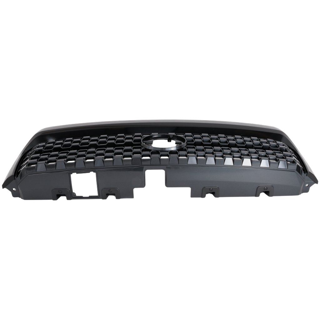 TUNDRA 18-21 GRILLE, Painted Dark Gray Shell and Insert, w/ Black Frame, Billet Type, w/ Front Emblem, w/o Chrome Surround/Nightshade Edition and Trail Pkg. - CAPA