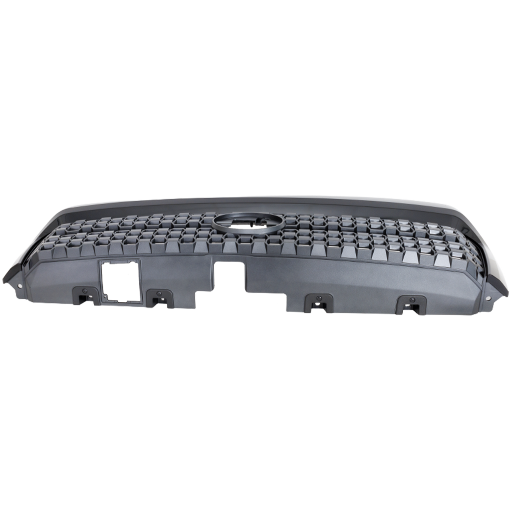 TUNDRA 18-21 GRILLE, Painted Gray Shell and Insert, w/ Black Frame, Standard Type, w/ Front Emblem, w/o Chrome Surround