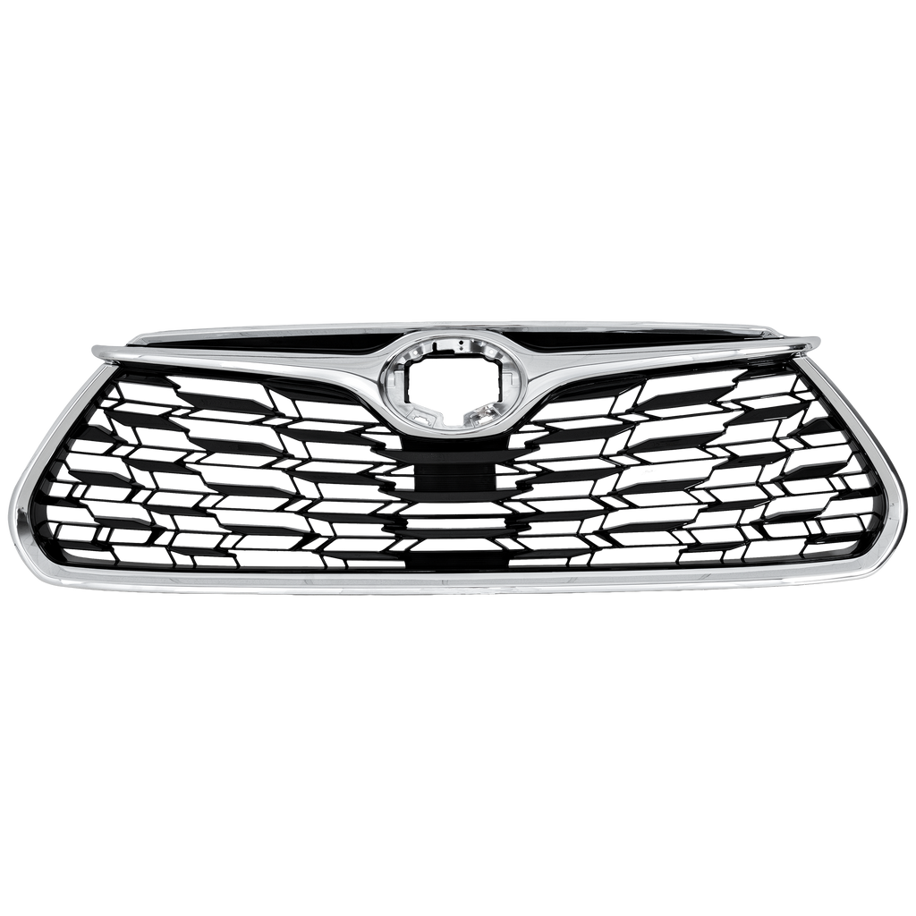 HIGHLANDER 20-23 GRILLE, Black Shell w/ Chrome Insert, w/o Camera Hole, Limited Model