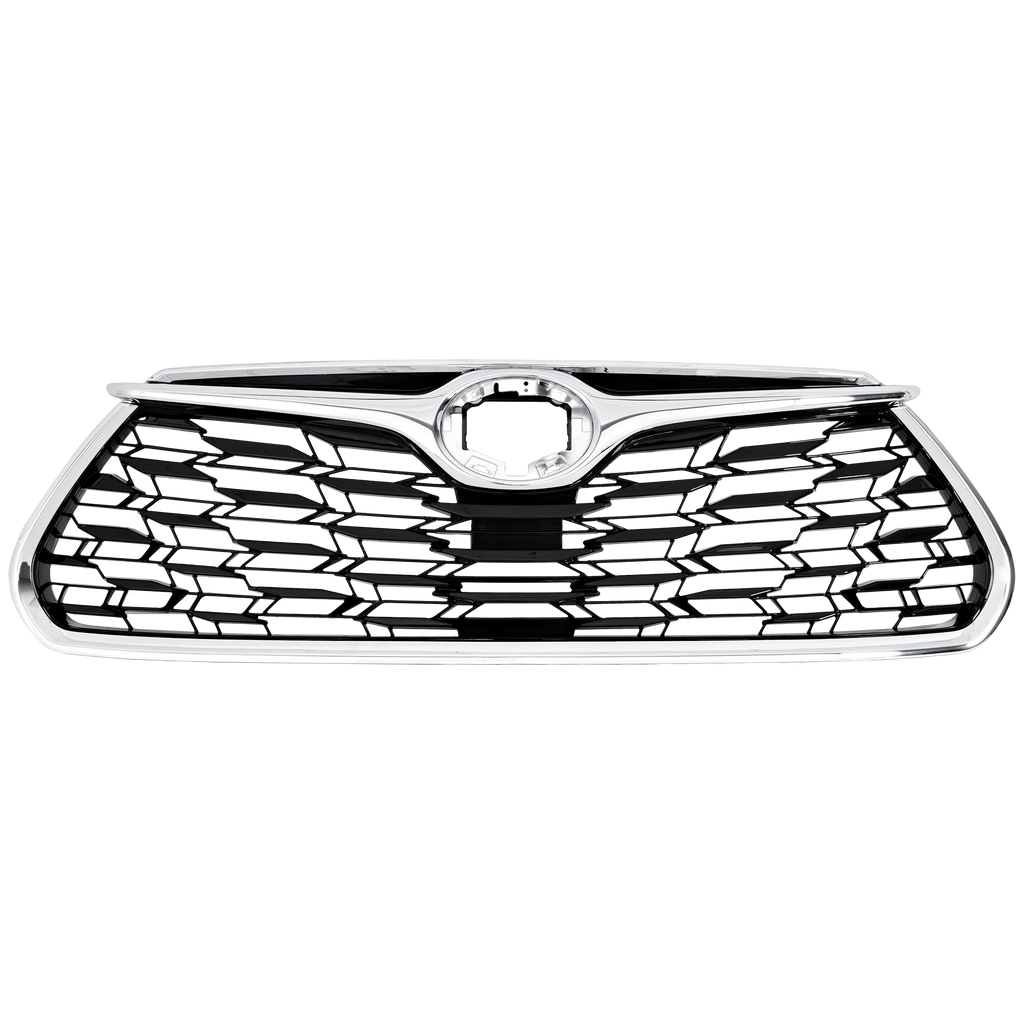 HIGHLANDER 20-23 GRILLE, Black Shell w/ Chrome Insert, w/o Camera Hole, Limited Model