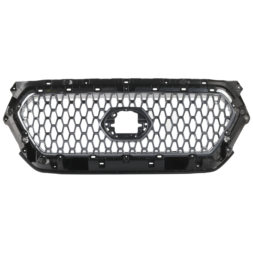 TACOMA 18-19 GRILLE, Chrome Shell and Insert, w/ Chrome Black Frame, w/ Front Emblem, w/o Trail Edition, TRD Sport/TRD Off-Road Models - CAPA