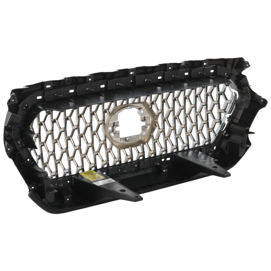 TACOMA 18-19 GRILLE, Chrome Shell and Insert, w/ Chrome Black Frame, w/ Front Emblem, w/o Trail Edition, TRD Sport/TRD Off-Road Models - CAPA