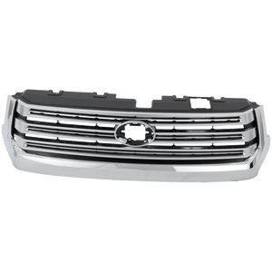 TUNDRA 18-21 GRILLE, Paint to Match, w/ Bright Chrome Molding, Billet Type, w/ Front Emblem, w/ Chrome Surround - CAPA