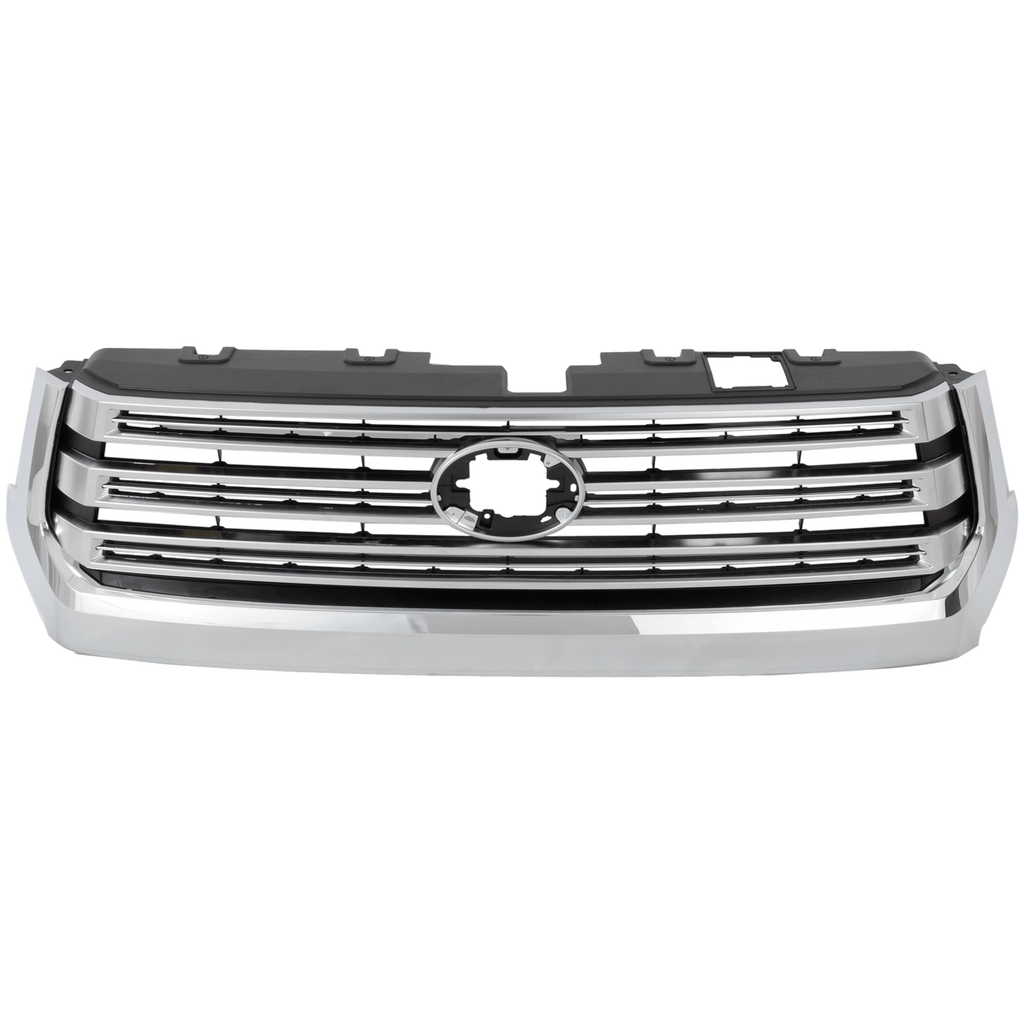 TUNDRA 18-21 GRILLE, Paint to Match, w/ Bright Chrome Molding, Billet Type, w/ Front Emblem, w/ Chrome Surround - CAPA