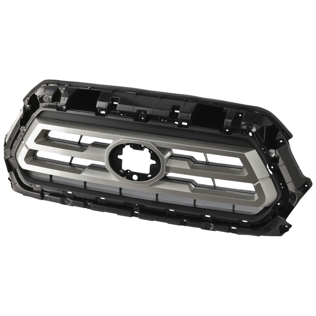 TACOMA 18-22 GRILLE, Textured Black, w/ Chrome Molding, w/ Front Emblem, w/o Nightshade Edition, Limited Model - CAPA