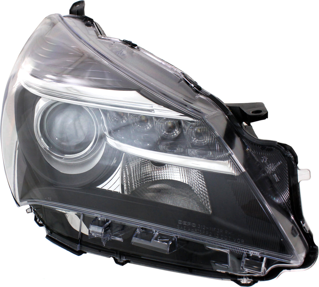 YARIS 15-17 HEAD LAMP RH, Lens and Housing, Halogen, SE Model, Projector Type, w/ LED Daytime Running Light