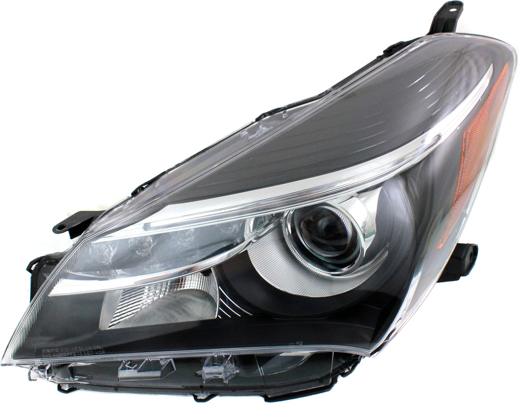 YARIS 15-17 HEAD LAMP LH, Lens and Housing, Halogen, SE Model, Projector Type, w/ LED Daytime Running Light