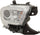 TACOMA 19-23 HEAD LAMP RH, Assembly, Halogen, Chrome Interior, w/o LED Daytime Running Light, w/ Fog Light Holes - CAPA