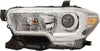 TACOMA 19-23 HEAD LAMP LH, Assembly, Halogen, Chrome Interior, w/o LED Daytime Running Light, w/ Fog Light Holes - CAPA